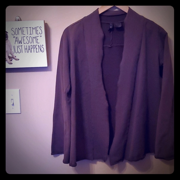 🪁2/$40 Luved Clothing Brown Open Front Sweatshirt - Picture 1 of 6